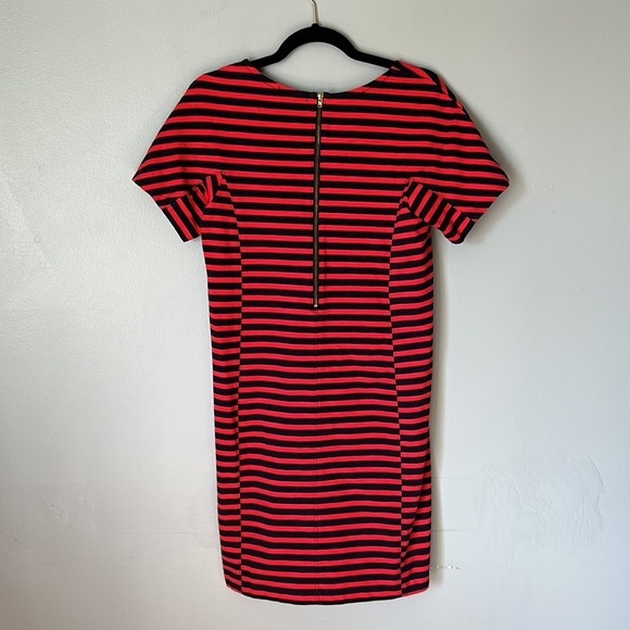 J Crew Women’s Red Blue Striped Casual Nautical Preppy T Shirt Dress size S - Picture 5 of 5